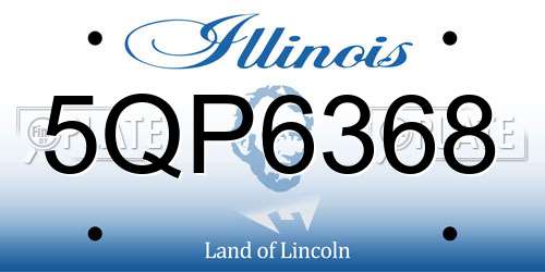 5QP6368 Illinois License Plate