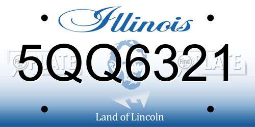 5QQ6321 Illinois License Plate
