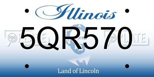 5QR570 Illinois License Plate