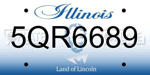 5QR6689 Illinois License Plate