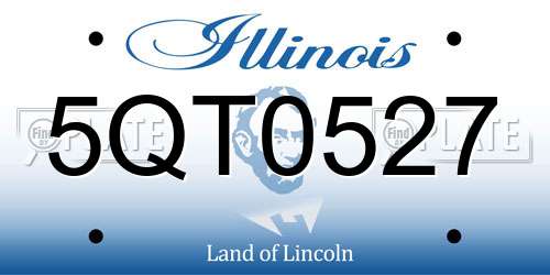 5QT0527 Illinois License Plate