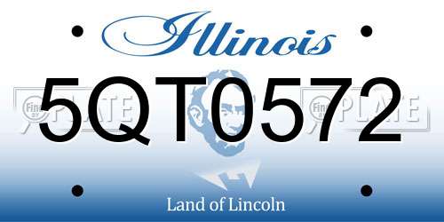 5QT0572 Illinois License Plate