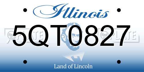 5QT0827 Illinois License Plate