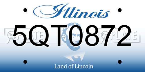 5QT0872 Illinois License Plate