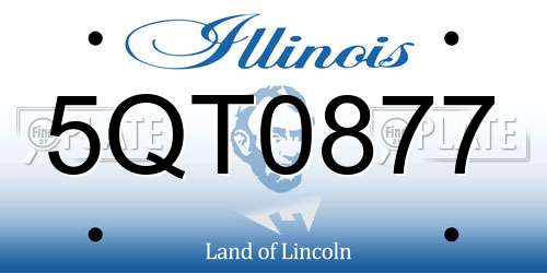 5QT0877 Illinois License Plate
