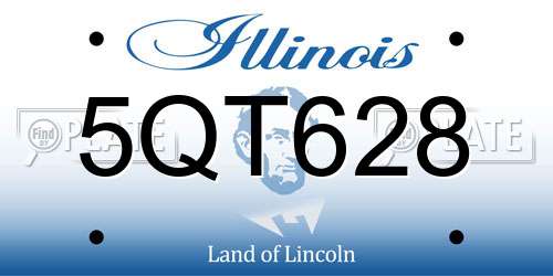5QT628 Illinois License Plate