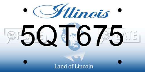 5QT675 Illinois License Plate