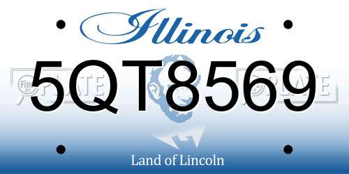5QT8569 Illinois License Plate