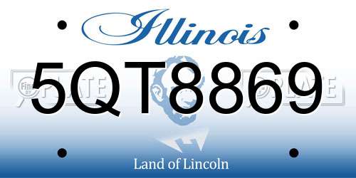 5QT8869 Illinois License Plate