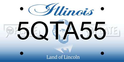 5QTA55 Illinois License Plate