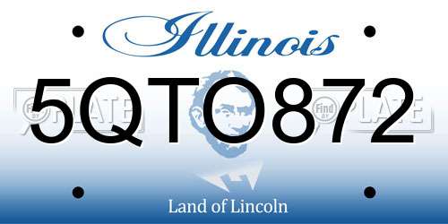 5QTO872 Illinois License Plate