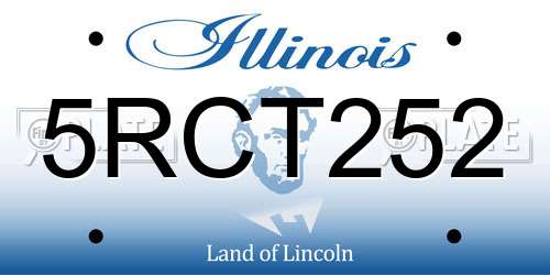 5RCT252 Illinois License Plate