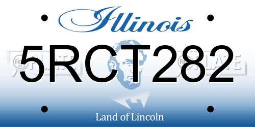 5RCT282 Illinois License Plate