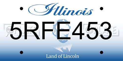 5RFE453 Illinois License Plate