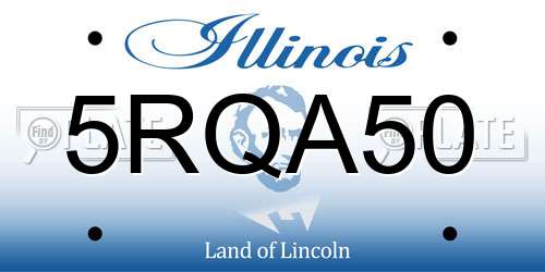 5RQA50 Illinois License Plate