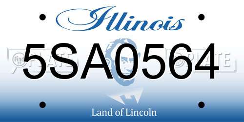 5SA0564 Illinois License Plate