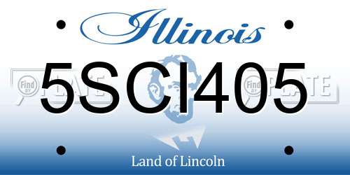 5SCI405 Illinois License Plate
