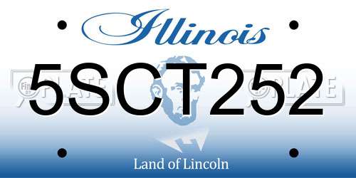5SCT252 Illinois License Plate