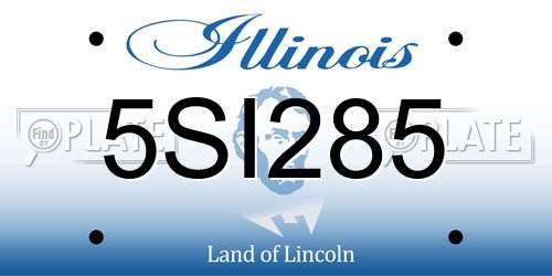 5SI285 Illinois License Plate