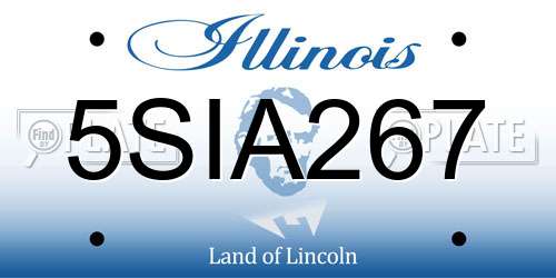5SIA267 Illinois License Plate