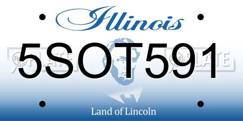 5SOT591 Illinois License Plate