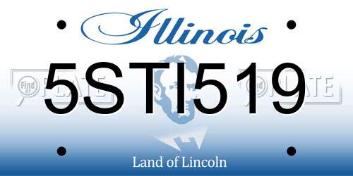 5STI519 Illinois License Plate