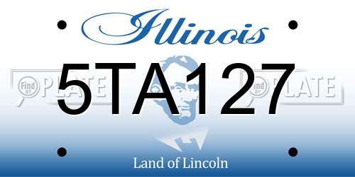 5TA127 Illinois License Plate
