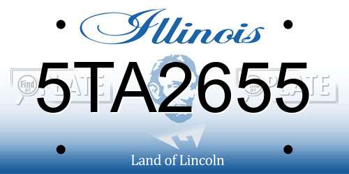 5TA2655 Illinois License Plate