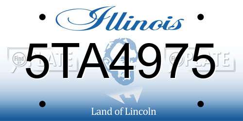 5TA4975 Illinois License Plate