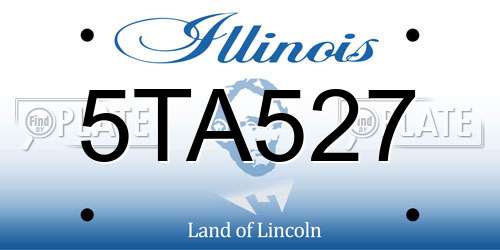 5TA527 Illinois License Plate