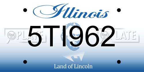 5TI962 Illinois License Plate