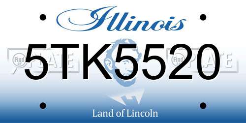 5TK5520 Illinois License Plate