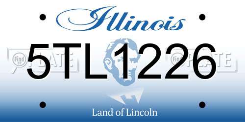 5TL1226 Illinois License Plate