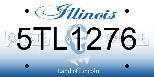 5TL1276 Illinois License Plate