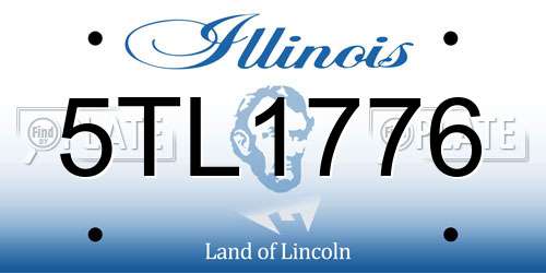 5TL1776 Illinois License Plate