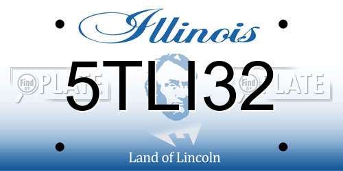 5TLI32 Illinois License Plate