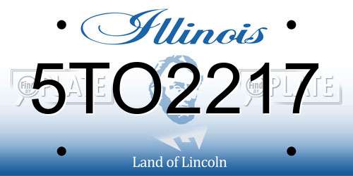 5TO2217 Illinois License Plate