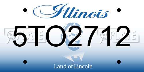 5TO2712 Illinois License Plate