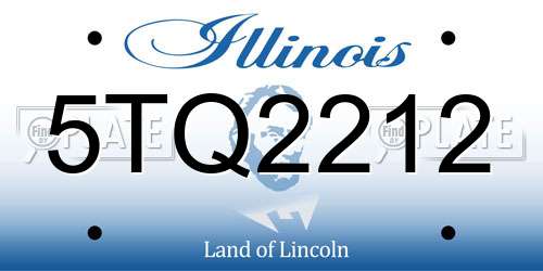 5TQ2212 Illinois License Plate