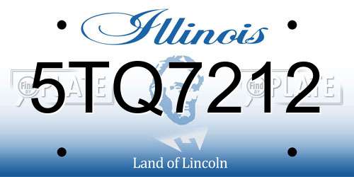 5TQ7212 Illinois License Plate