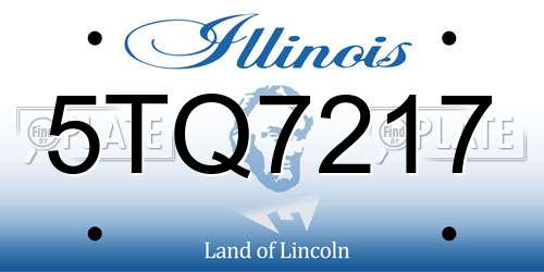 5TQ7217 Illinois License Plate