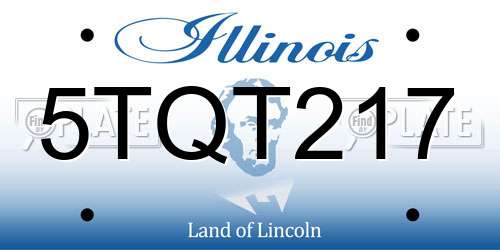 5TQT217 Illinois License Plate