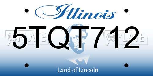 5TQT712 Illinois License Plate