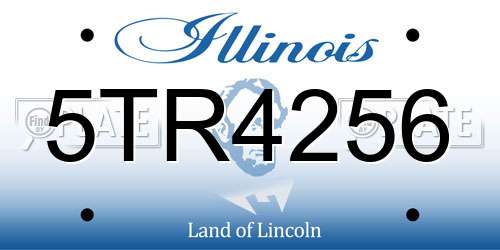 5TR4256 Illinois License Plate