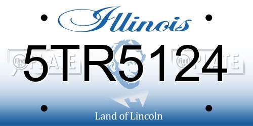 5TR5124 Illinois License Plate
