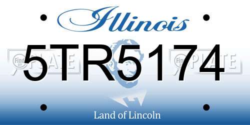 5TR5174 Illinois License Plate