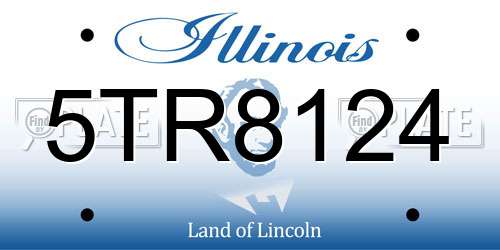 5TR8124 Illinois License Plate