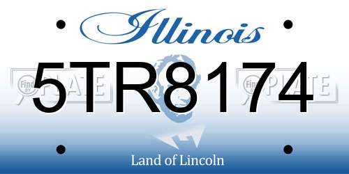 5TR8174 Illinois License Plate