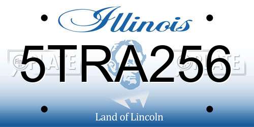 5TRA256 Illinois License Plate