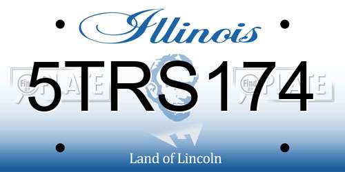 5TRS174 Illinois License Plate